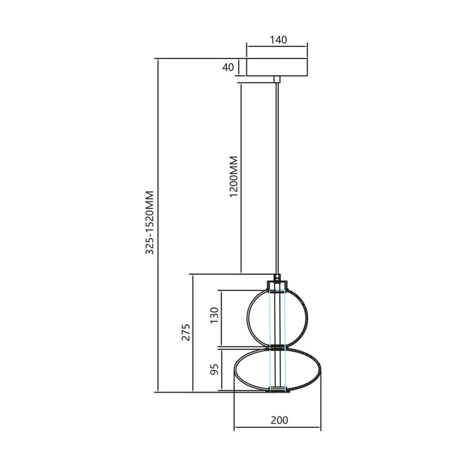 საკიდი Milagro ML0345 DAPHNE LED 12W 3000K ქარვა