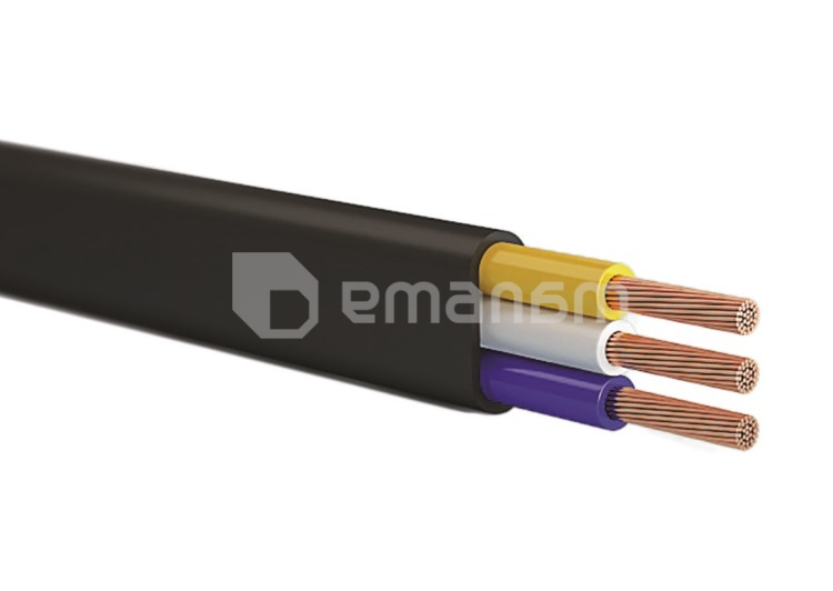 კაბელი SAKCABLE H05VVH2-F 3x1.5 10 მ.