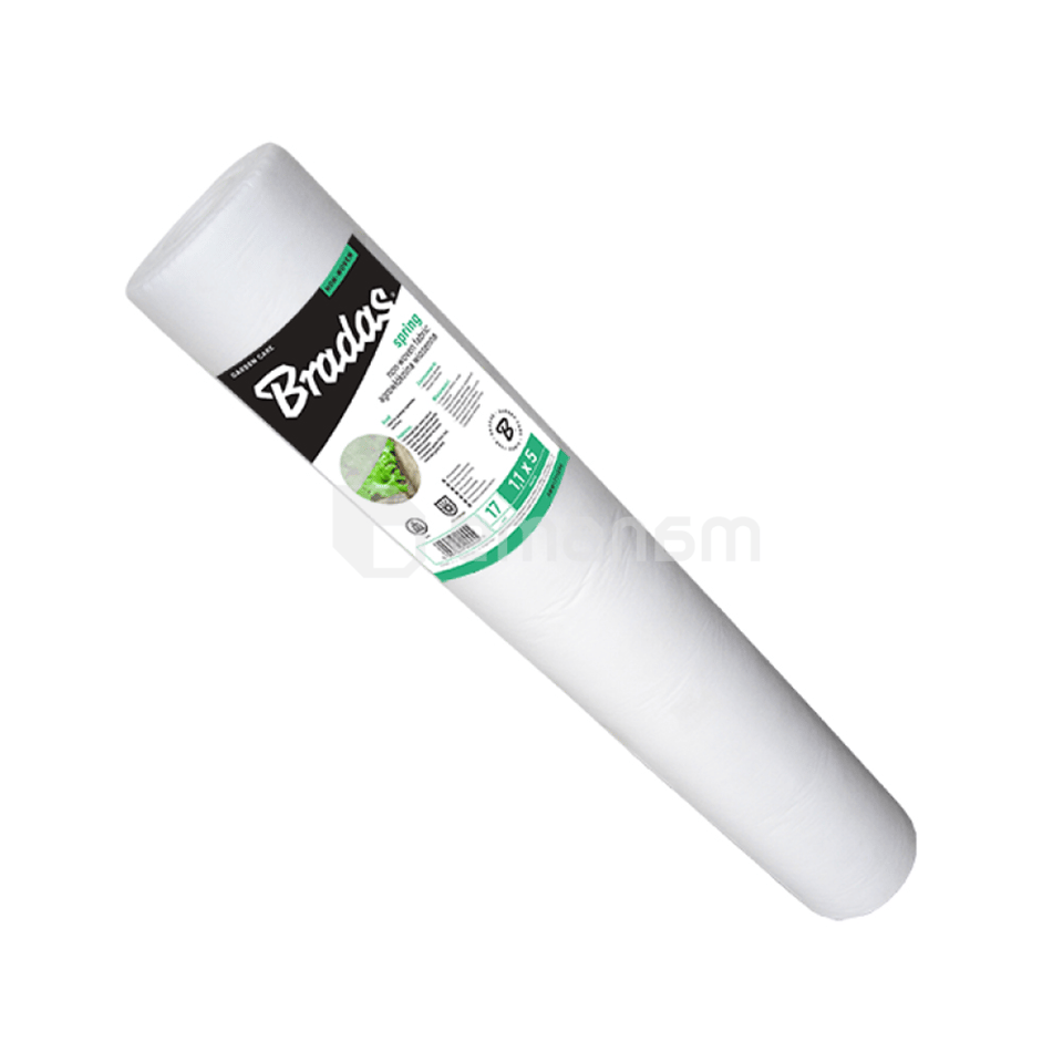 აგროტექსტილი გაზაფხულის თეთრი Bradas 17 გ/მ² 1.6x200 მ