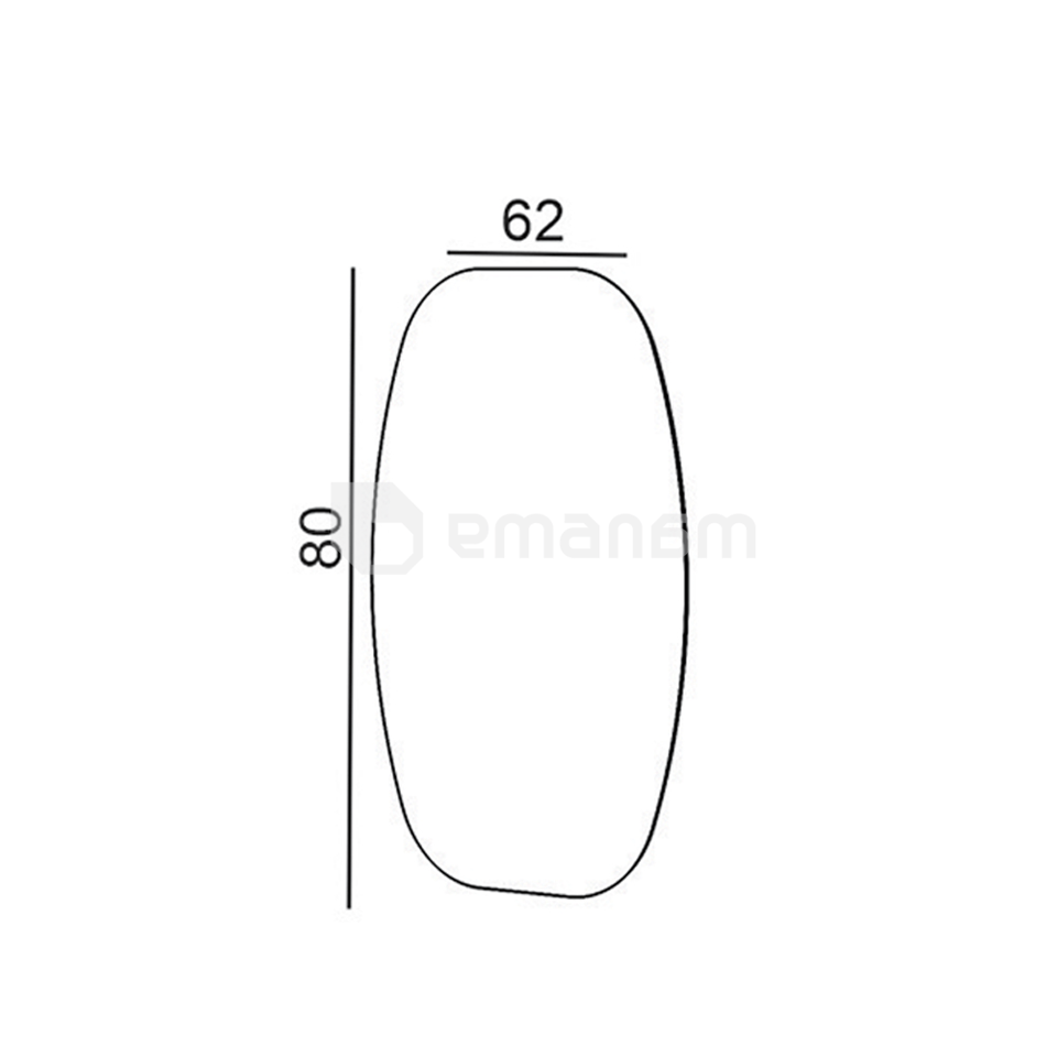 სარკე Denko Selanik 65 Turquoise Blue