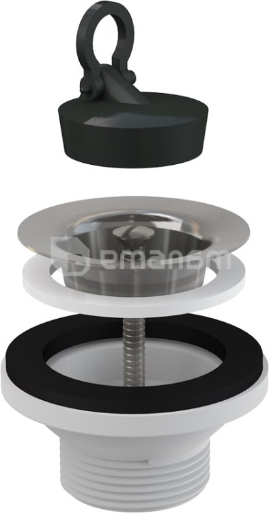 ფსკერის სარქველი ხელსაბანისთვის Alcadrain A31