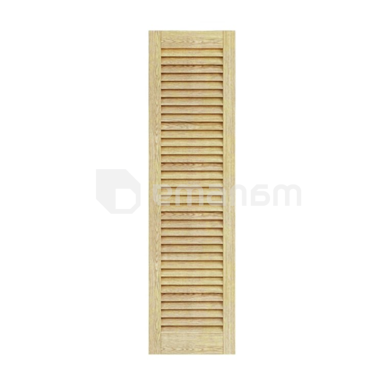 კარები ჟალუზიანი ხის ფიჭვი Woodtechnic 1400х394 მმ