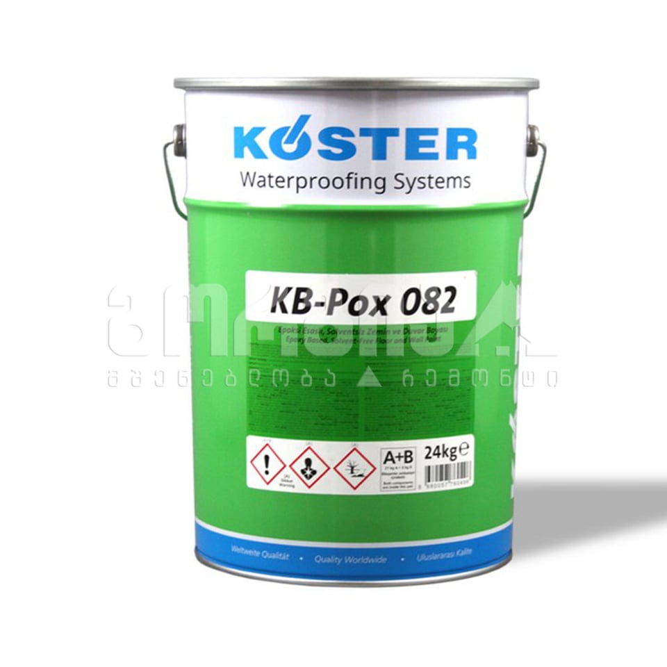 ეპოსქსიდური საღებავი KB-Pox 082 (A+B კომპ.) 24 კგ, koster