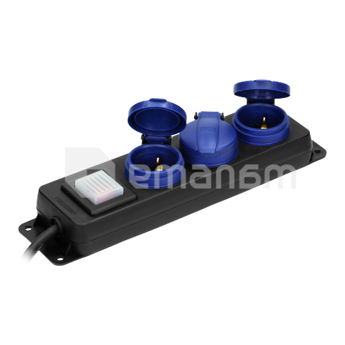 დამაგრძელებელი ORNO 3х3მ 3x1,5მმ² Schuko ამომრთვ IP44