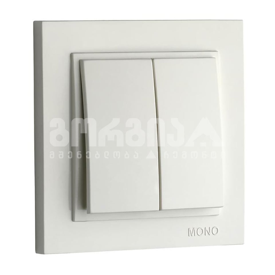 ჩამრთველი ორიანი DESPINA white - 102-190025-102