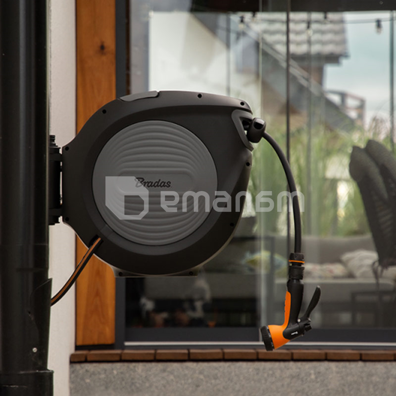 კოჭა ავტომატური შლანგით Bradas Black Line 1/2-30მ ECO-W1B30