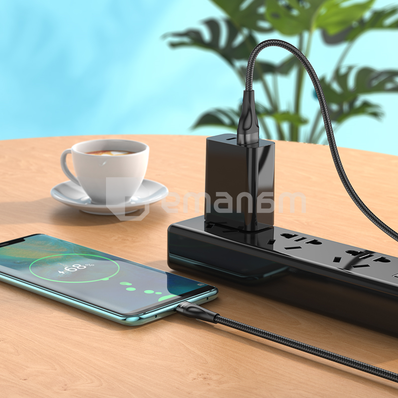 მობილური ტელეფონის დამტენი  კაბელი Borofone Type-C BX61