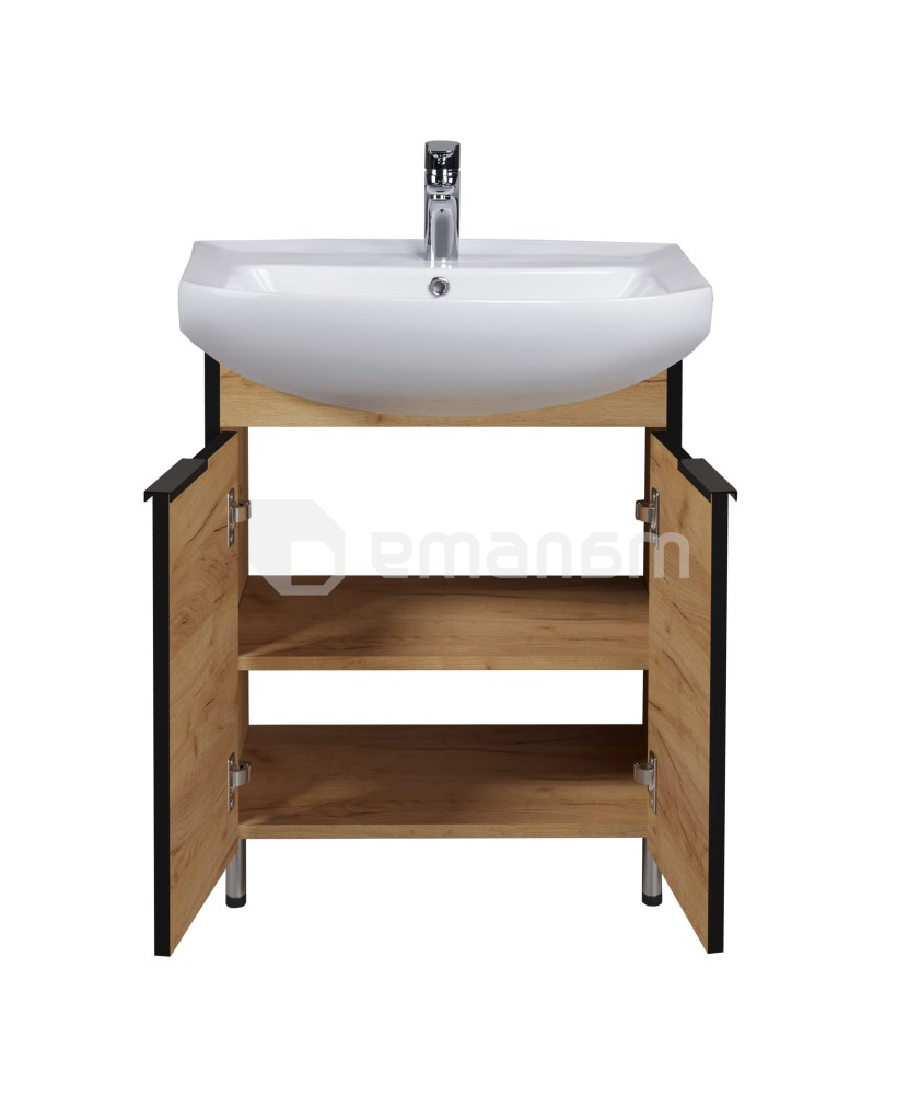 აბაზანის ტუმბო ხელსაბნით Dacota Craft 60 wood Runa 60 სმ