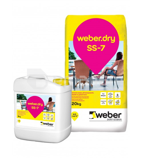 ჰიდროსაიზოლაციო ხსნარი ორკომპონენტიანი Weber.dry SS-7 25 კგ