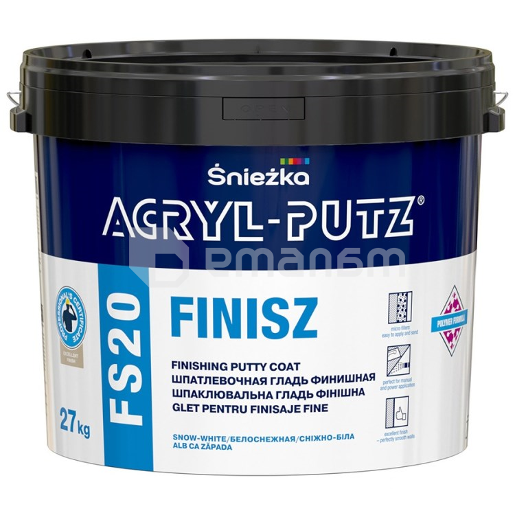 ფითხი Sniezka Acryl Putz Finisz FS20 27 კგ