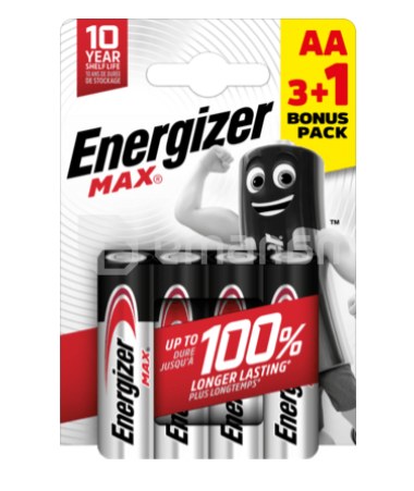 ელემენტი Energizer AA CHP4 3+1 Max Alk