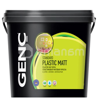 ინტერიერის საღებავი სილიკონის Genc Standart Plastic Mat 12 ლ