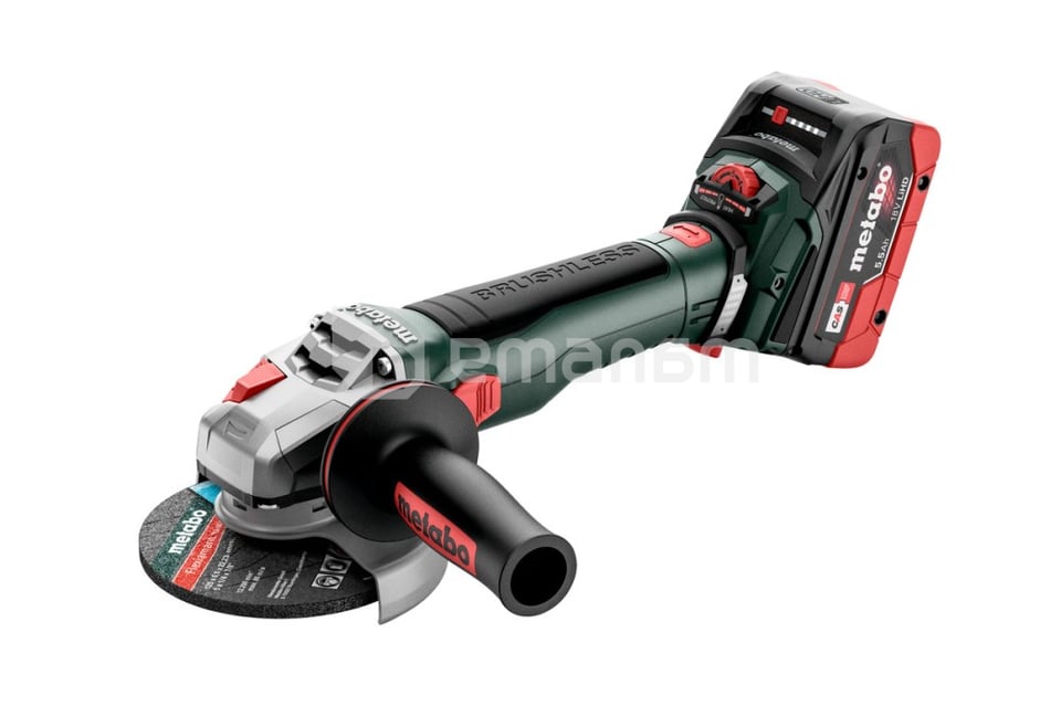 კუთხის სახეხი მანქანა აკუმულატორის Metabo WVB 18 LT