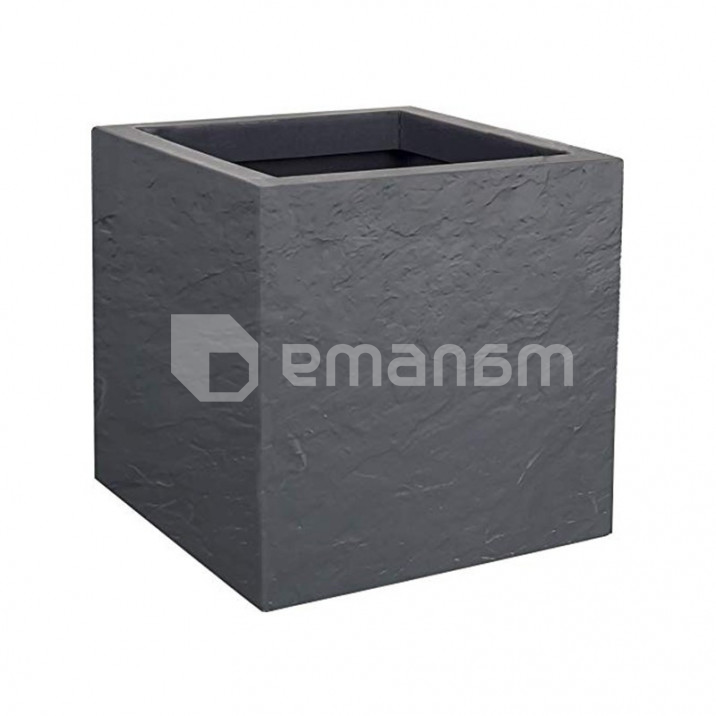 ქოთანი პლასტმასის EDA Plastiques CARRE VOLCANIA'UP 29,5 X 29,5 X 29,5სმ 21ლ