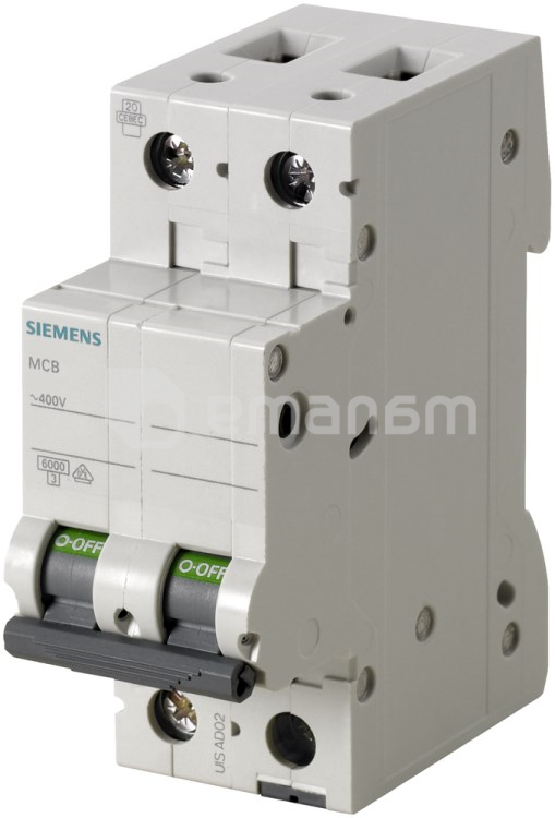 ავტომატური ამომრთველი Siemens 5SL6220-7 2P C20