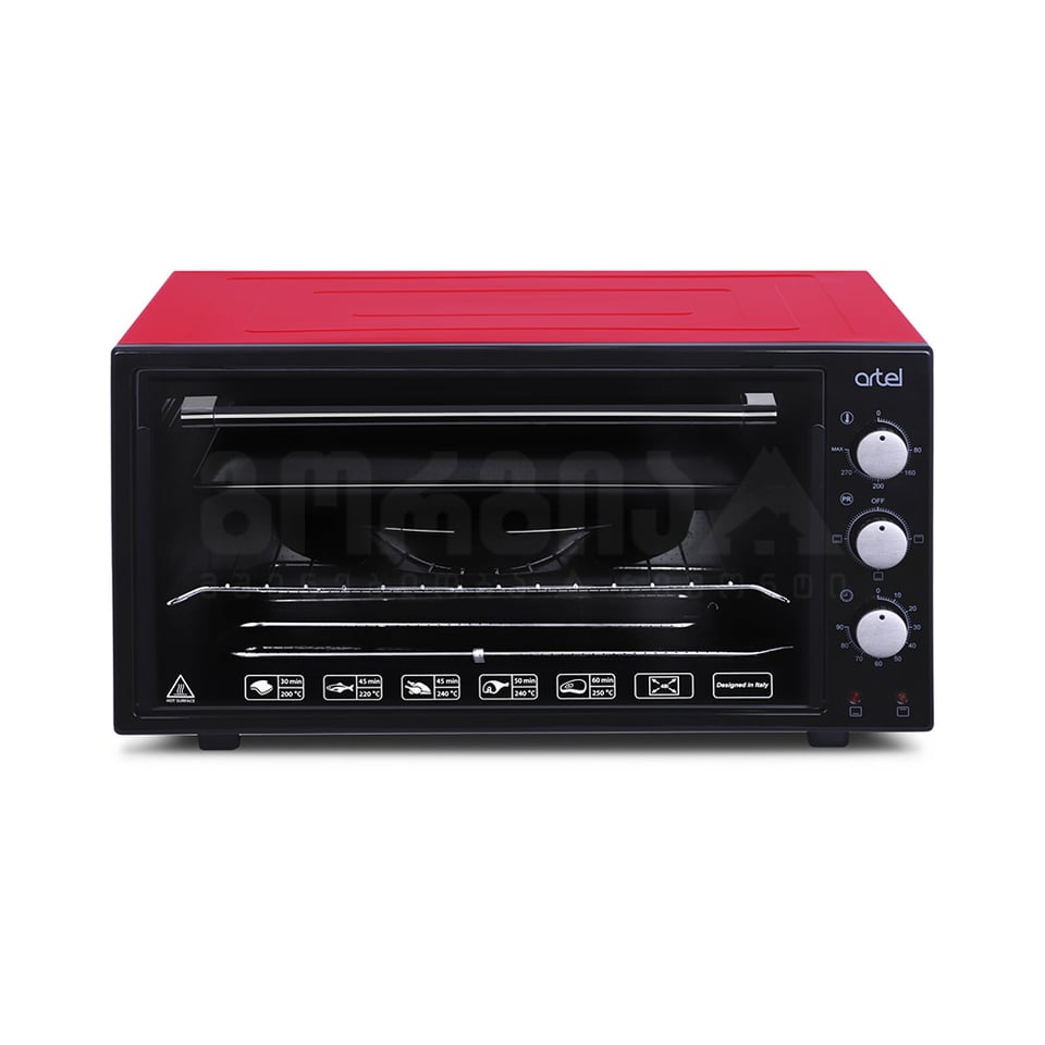 ელექტრო ღუმელი MD 4816 E  Black-Red  ARTEL