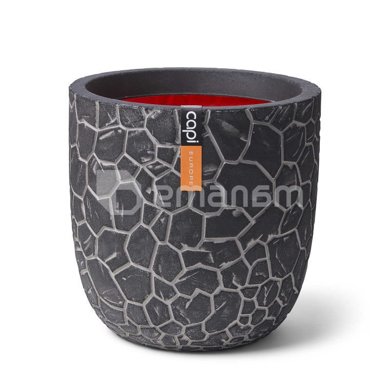 ქოთანი ყვავილის Capi Europe Planter ball Clay NL 35x34სმ ანტრაციტი