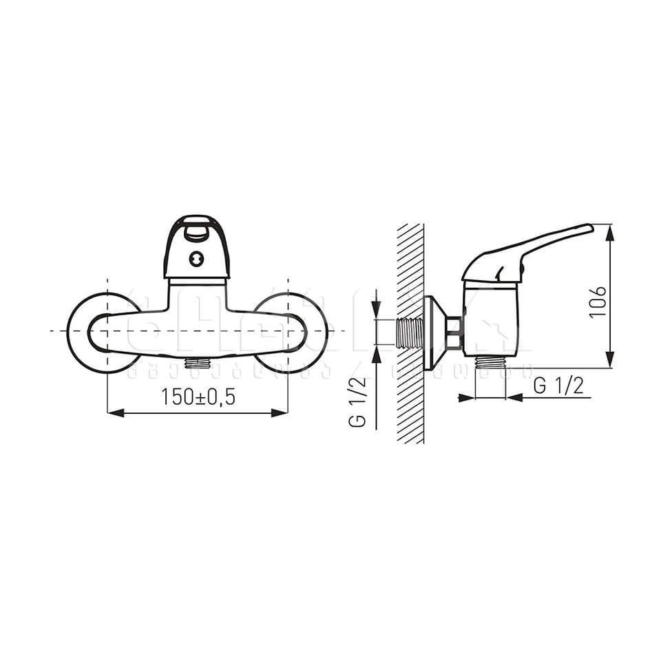 საშხაპეს შემრევი BRAVO BRV7