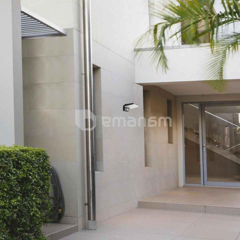 სანათი კედლის Rabalux Lasset 4.4W 4000K 200Lm IP54 77078 Solar სენსორი შავი