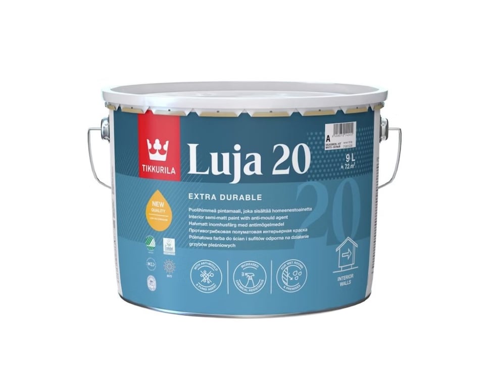 ინტერიერის საღებავი Tikkurila Luja 20 New C 9 ლ