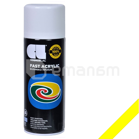 საღებავი-სპრეი SPRAY FAST ACRYLIC YELLOW R1018 400ml 0141018
