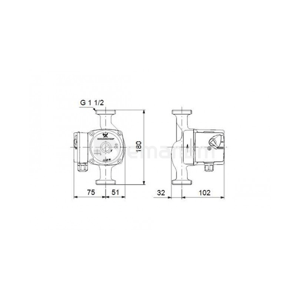 საცირკულაციო ტუმბო GRUNDFOS UPS 25-70 96621354