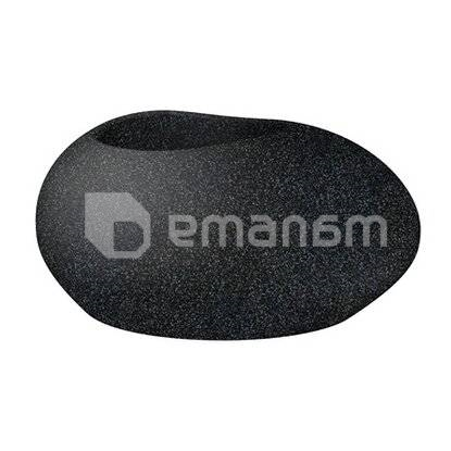 ქოთანი პლასტმასის Scheurich STONY BLACK 48/280 FLOW