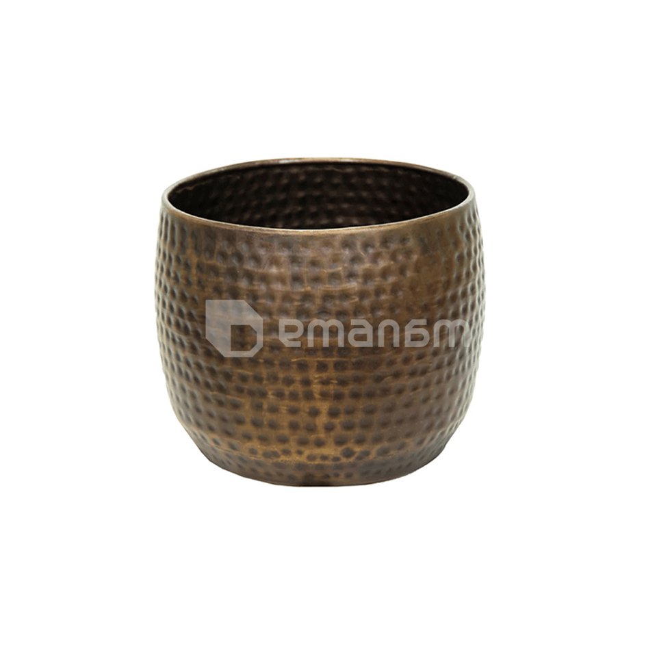 ქოთანი თითბერი Mega Collections Nerja Cylinder Brass D52H41