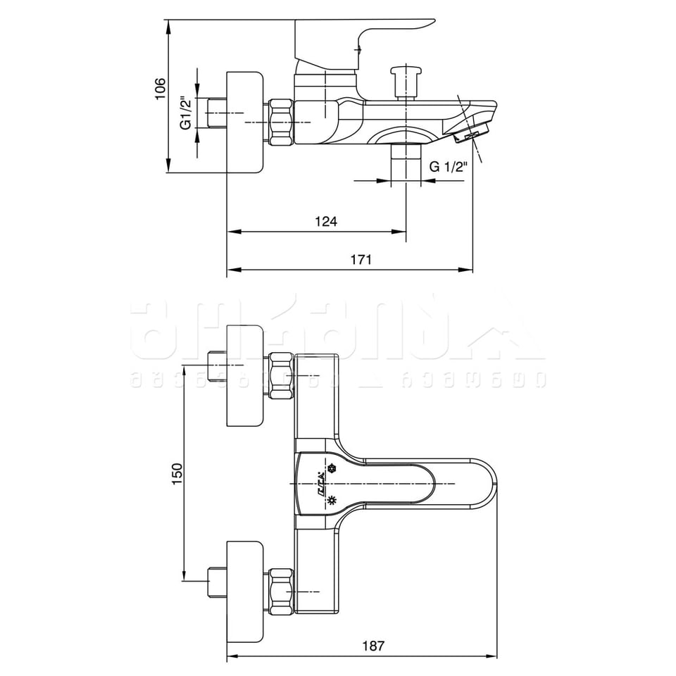 აბაზანის შემრევი Star 102102464