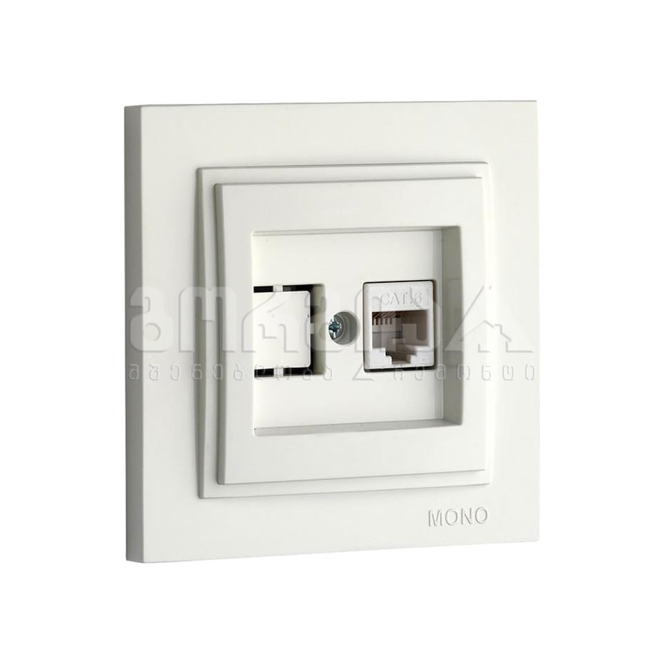 როზეტი ინტერნეტის CAT6 DESPINA white - 102-190005-125