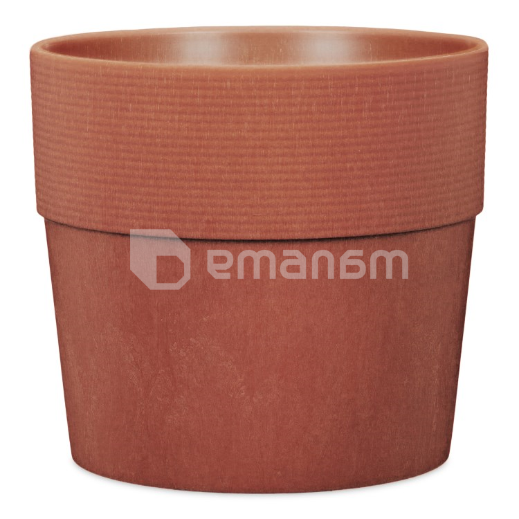 ქოთანი პლასტმასის ეზოს 266/30 GROOVE+ MAHOGANY