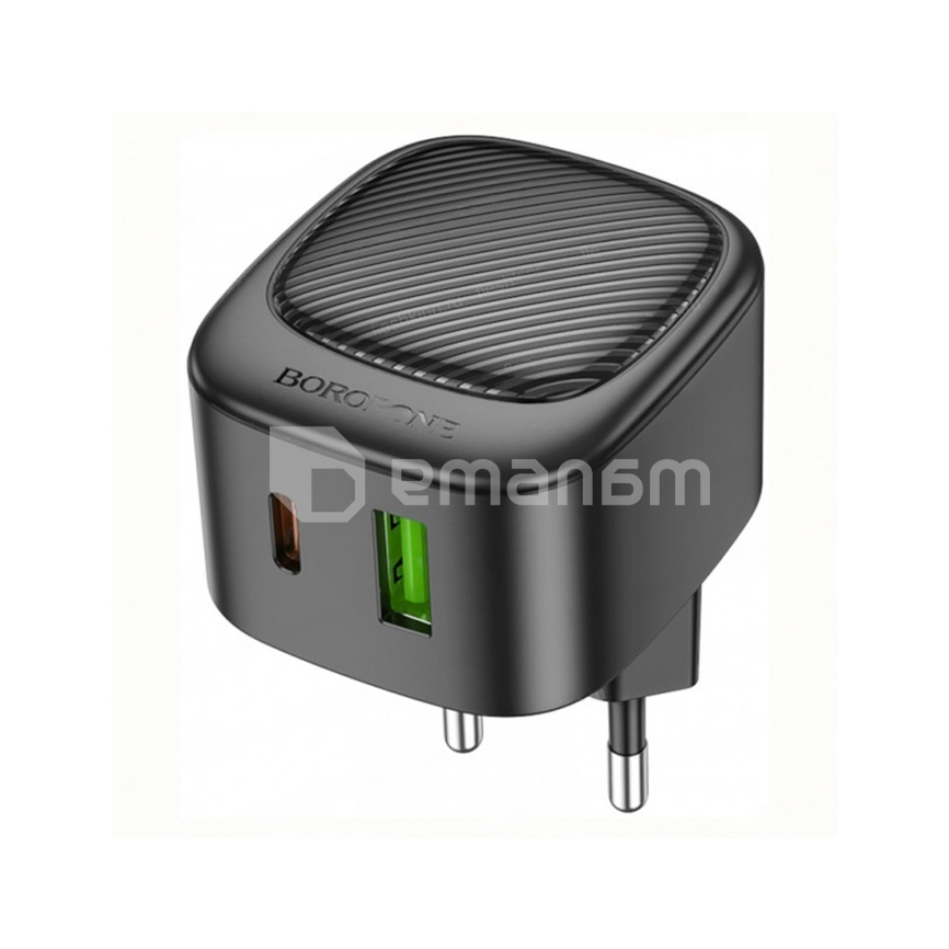 ქსელური დამტენი Borofone 20W USB A C 3A