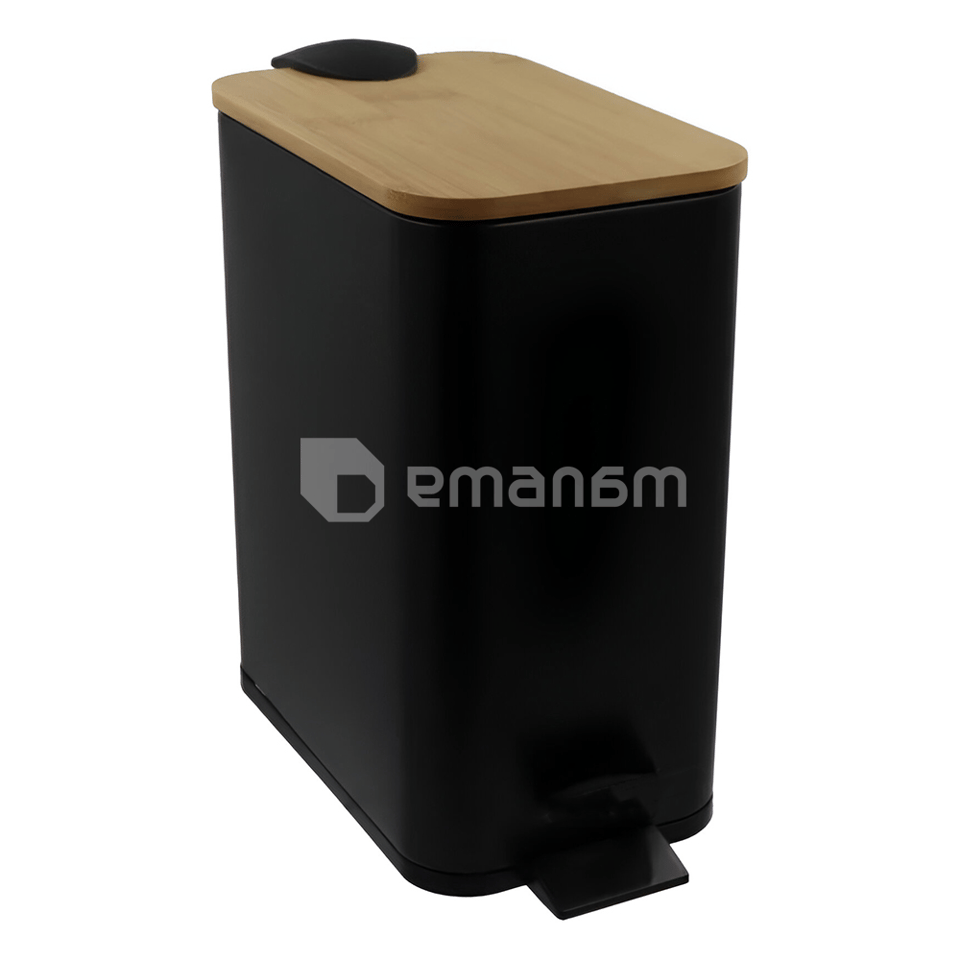 ნაგვის ურნა Bisk 08423 Bamboo Black 5L