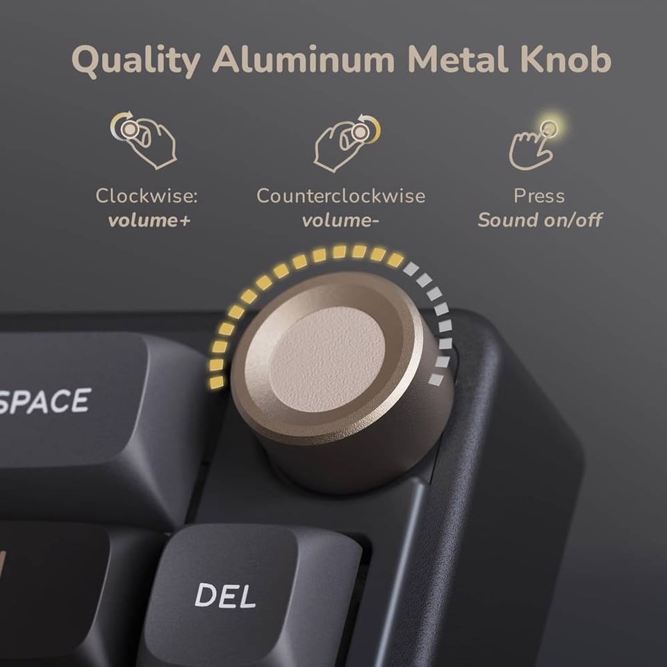 კლავიატურა Royal Kludge RK R65 RGB Mechanical Keyboard, Brown switch, Hot Swappable, Type-C wired, Phantom