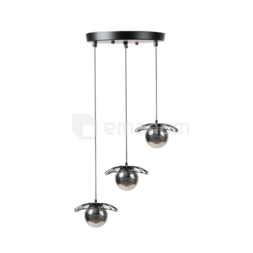 საკიდი New Light 3 E27 შავი MMD0293-3A 1653/01/3634