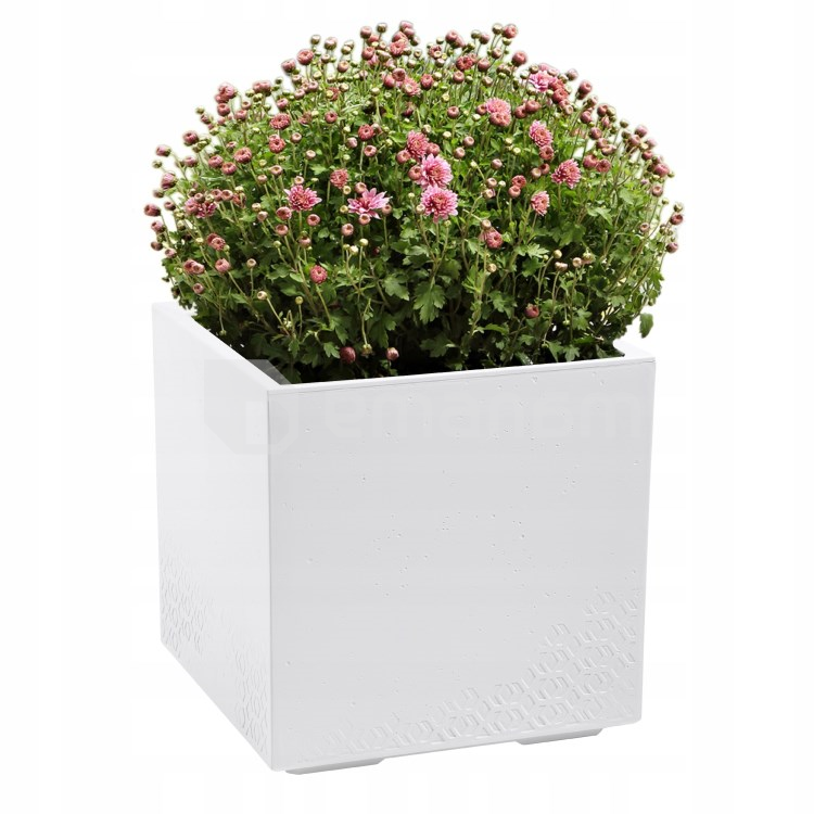 ქოთანი ყვავილის Lamela KARO ECO 36ლ თეთრი