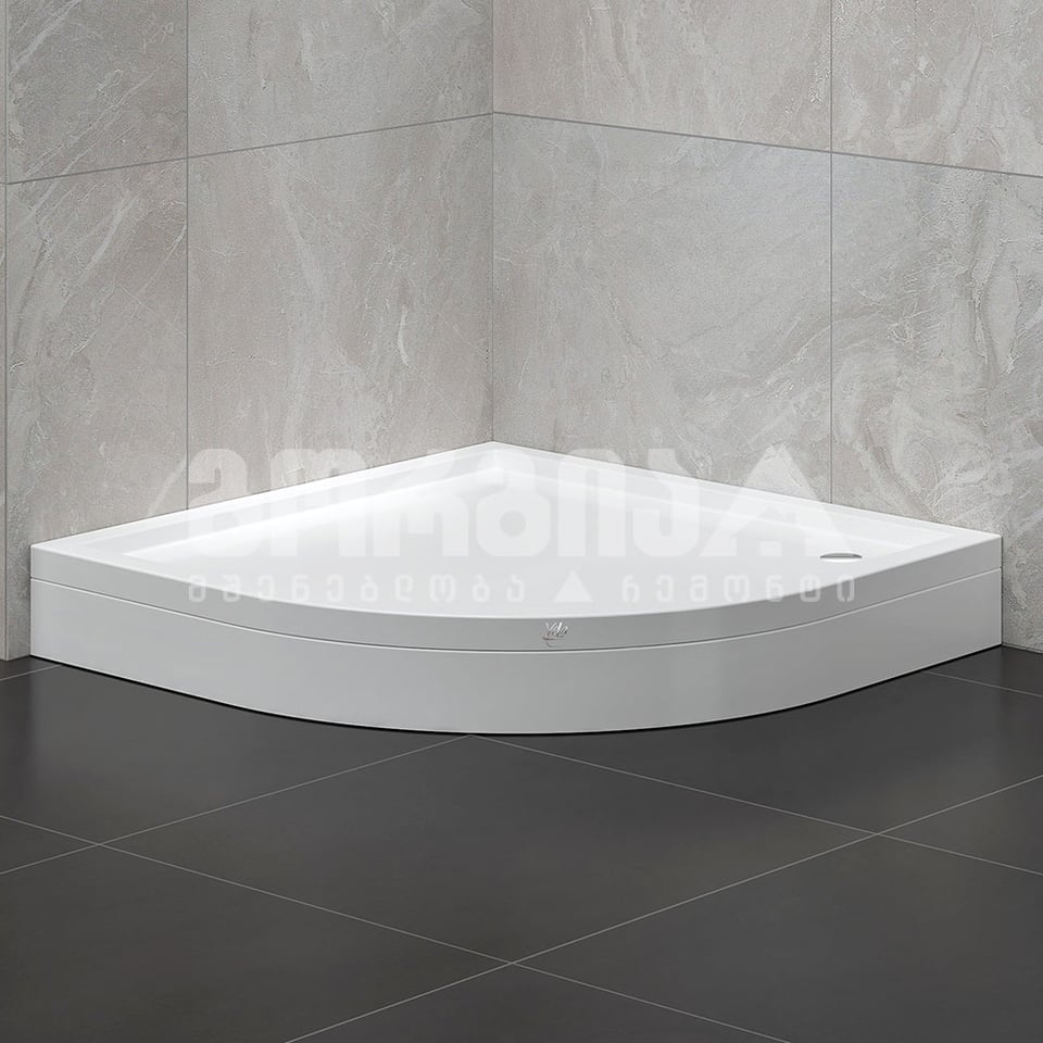 საშხაპის ძირი VELA BANYO 80*80*17 ოვალური