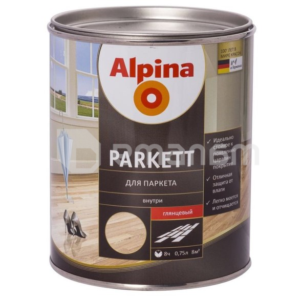 ლაქი Alpina Parkett 537847 0.75 ლ პრიალა