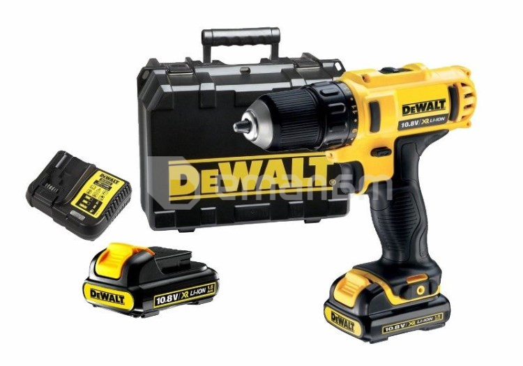 დრელი-სჭვალსახრახნი აკუმულატორის DeWalt DCD710D2-QW 12V