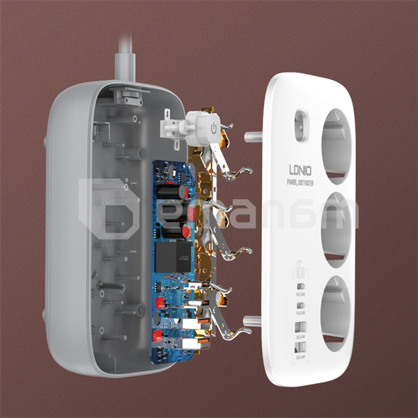 ქსელის ფილტრი LDNIO SE3436 3 2მ 3250W 4 USB