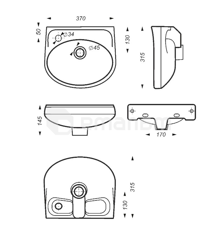 ხელსაბანი SANITA Lada Mini