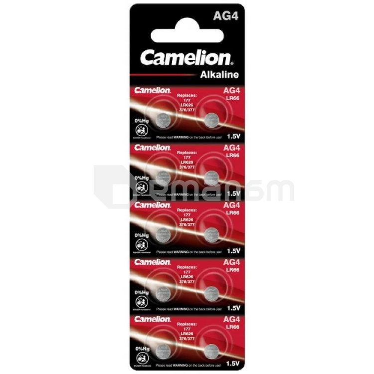 ელემენტი Camelion AG4-BP10 Alkaline LR66 10 ც