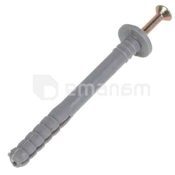 დიუბელი-ლურსმანი სოკოსებრი სამაჯურით Tech-Krep 6x60 მმ პოლიპროპილენი 14 ც