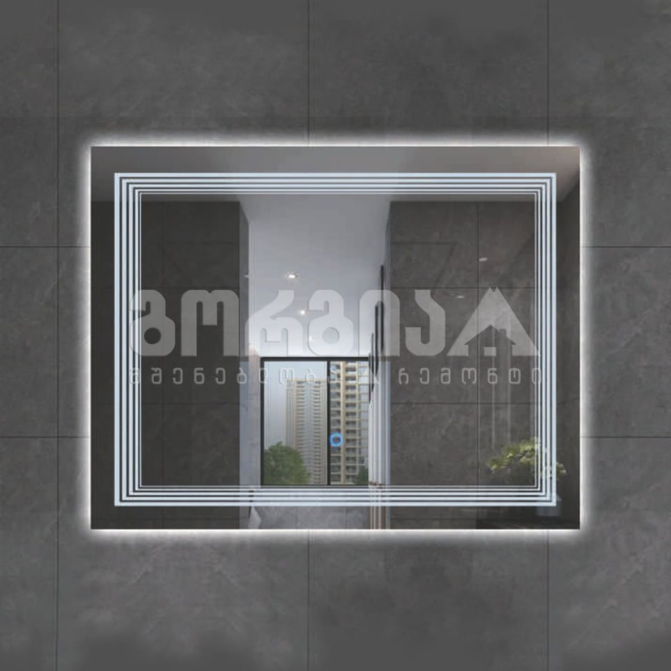 სააბაზანოს სარკე განათებით LED-095 80*60