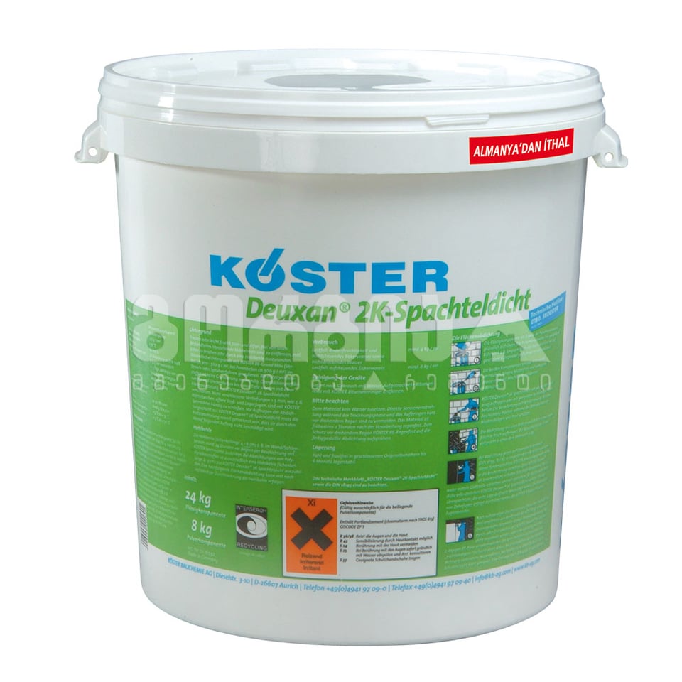 ბიტუმ-კაუჩკის ჰიდროიზოლაცია koster Deu*an 2K (32კგ)