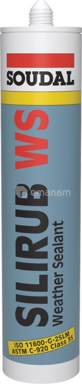 ჰერმეტიკი ფასადის სილიკონის Soudal Silirub WS 310 მლ შავი