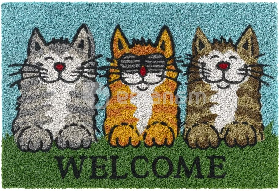 ფეხსაგები Hamat Ruco Print Welcome Cats 40x60