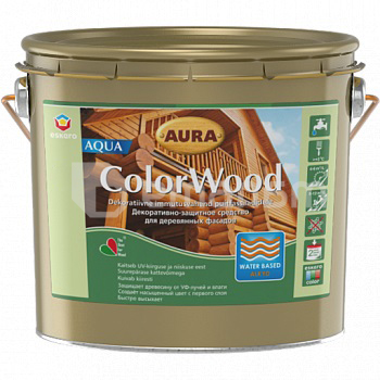 დეკორატიულ-დამცავი საშუალება Eskaro Aura ColorWood Aqua 2.5 ლ თეთრი