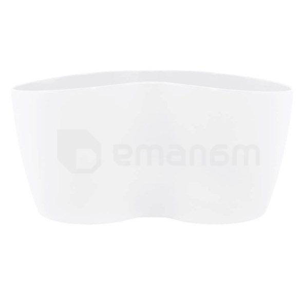 პლასტმასის ქოთანი 2 კაქტუსისთვის ALEANA თეთრი