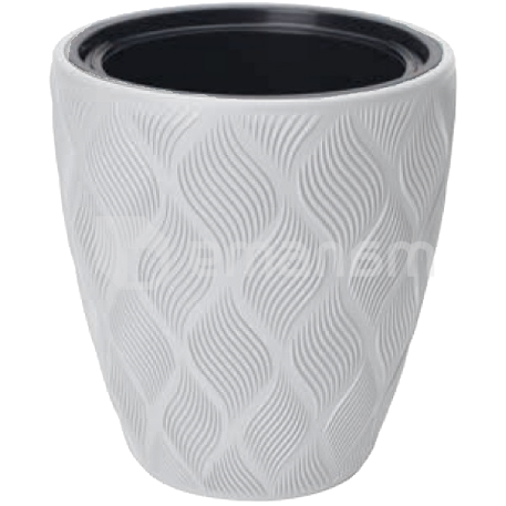 ქოთანი ყვავავილი FORM-PLASTIC Flow 40 white 4710-011